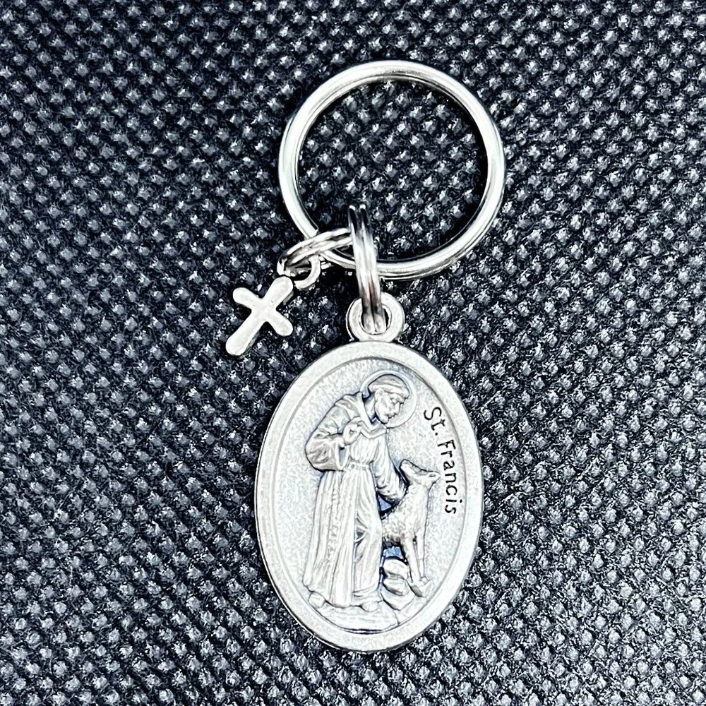 St. Francis Pet Collar Medal - Picture 1 of 5
